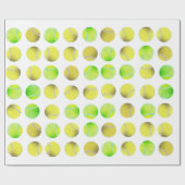 Classic Tennis Ball Pattern Player White Cadeaupapier (Vlak)