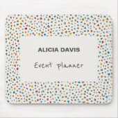 Classic Terrazzo Multicolor stippen Muismat (Voorkant)