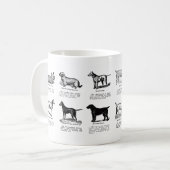 CLASSIC TERRIER HONDENRASSEN COFFEE MOK (Voorkant links)