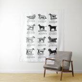 CLASSIC TERRIER HONDENRASSEN WANDKLEED (In situ)