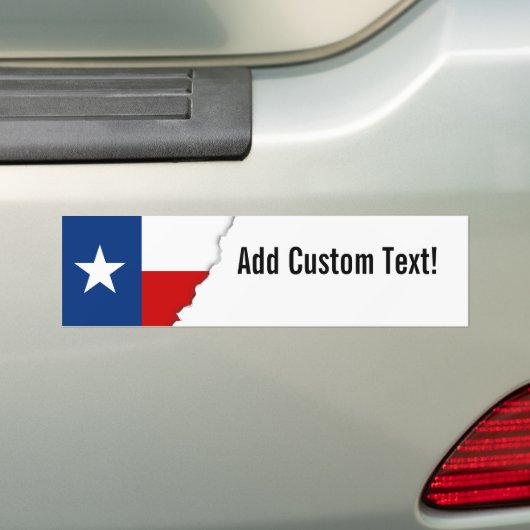 Classic Texas State Flag Bumpersticker (Op auto)