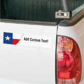 Classic Texas State Flag Bumpersticker (Op Truck)