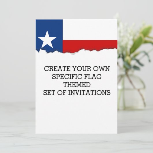 Classic Texas State Flag Kaart (Staand voorkant)