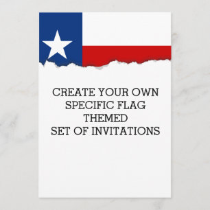 Classic Texas State Flag Kaart