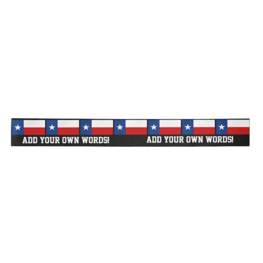 Classic Texas State Flag Satijnen Lint (Voorkant)