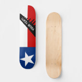 Classic Texas State Flag Skateboard (Voorkant)