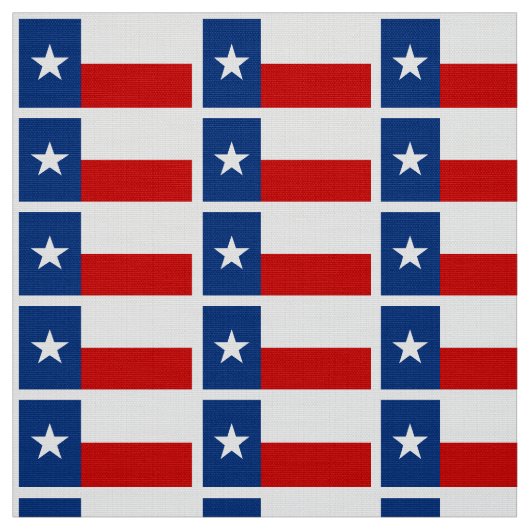 Classic Texas State Flag Stof (Swatch)
