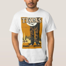 Classic Texas Travel Ad T-shirt