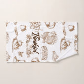 Classic  Thanksgiving Minimalistische rustiek Handdoek (Handdoek)