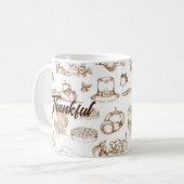 Classic Thanksgiving Minimalistische rustiek Koffiemok (Voorkant links)