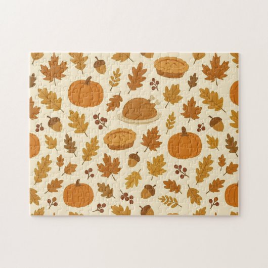 Classic Thanksgiving patterned Legpuzzel (Horizontaal)