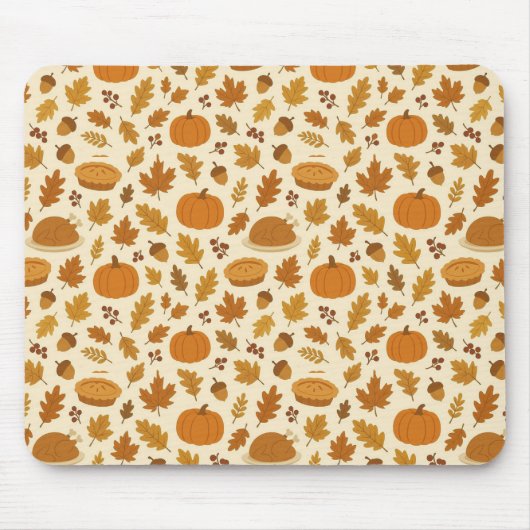 Classic Thanksgiving patterned  Muismat (Voorkant)