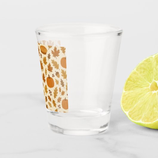 Classic Thanksgiving patterned Shot Glas (Rechts)