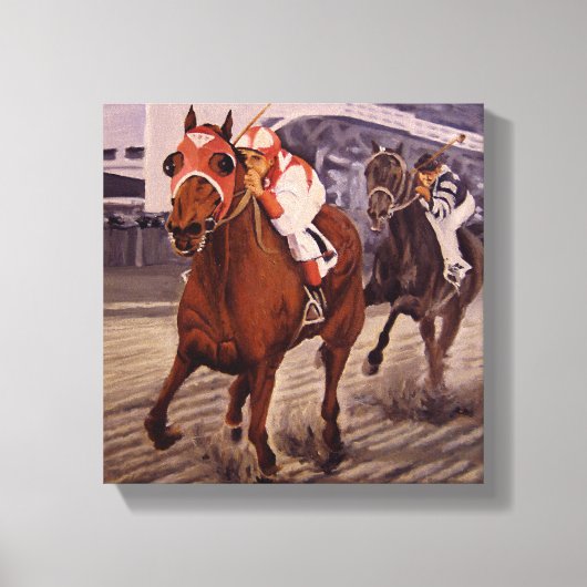 Classic Thoroughbred, Victorious Canvas Afdruk (Voorkant)