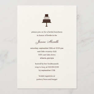 Classic Tiered Cake Bridal Shower Kaart