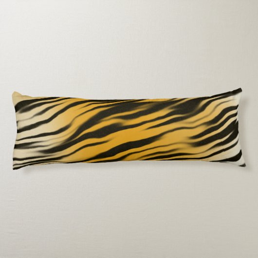 Classic Tiger Stripes Print Pattern Lichaamskussen (Achterkant)