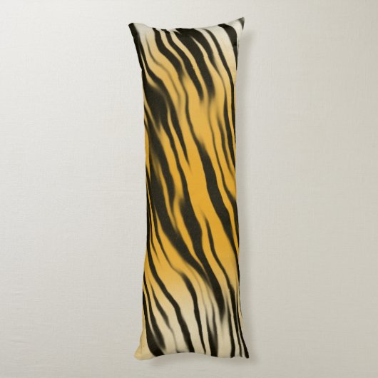 Classic Tiger Stripes Print Pattern Lichaamskussen (Achterkant (Verticaal))