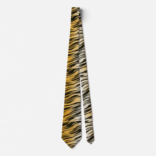 Classic Tiger Stripes Print Pattern Stropdas (Voorkant)