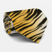 Classic Tiger Stripes Print Pattern Stropdas (Opgerold)