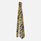 Classic Tiger Stripes Print Pattern Stropdas (Achterkant)