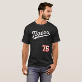 Classic Tigers Baseball 76 (zwart) T-shirt (Voorkant volledig)