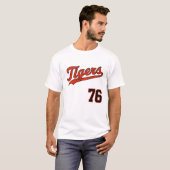 Classic Tigers-honkbal '76 T-shirt (Voorkant volledig)