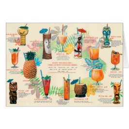 Classic Tiki Cocktail-menukaart