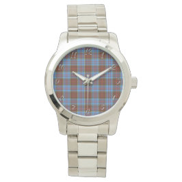 Classic Timeless Clan Anderson Modern Pset Tartan Horloge