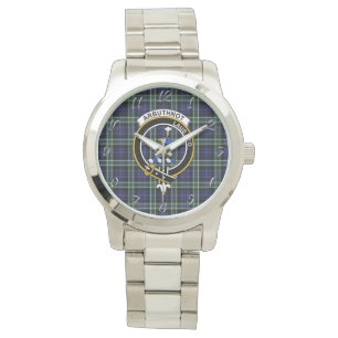 Classic Timeless Clan Arbuthnot Tartan Pset Gift Horloge