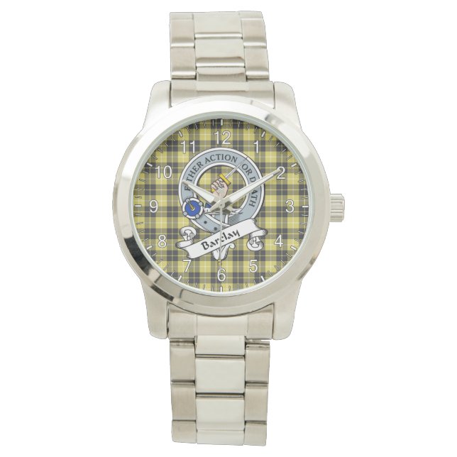 Classic Timeless Clan Barclay Dress Modern Badge Horloge (Voorkant)