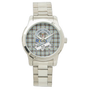 Classic Timeless Clan Bell Badge Tartan Pset Gift Horloge