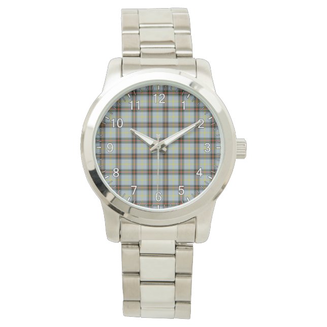 Classic Timeless Clan Bell Tartan Gift Watch Horloge (Voorkant)