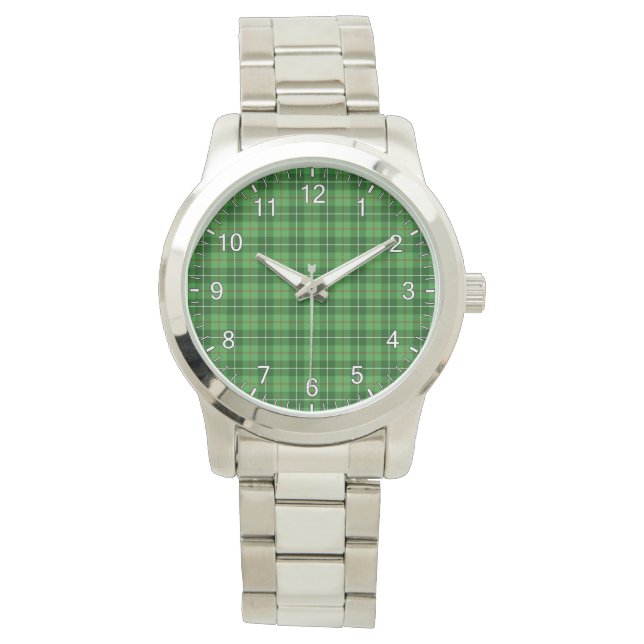 Classic Timeless Clan Blane Tartan Horloge (Voorkant)