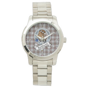 Classic Timeless Clan Borthwick Badge Tartan Horloge