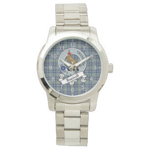 Classic Timeless Clan Boswell Badge Tartan Pset Horloge
