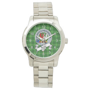Classic Timeless Clan Boyle Badge Tartan Pset Gif Horloge