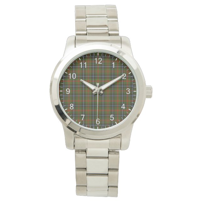 Classic Timeless Clan Brisbane Tartan Horloge (Voorkant)