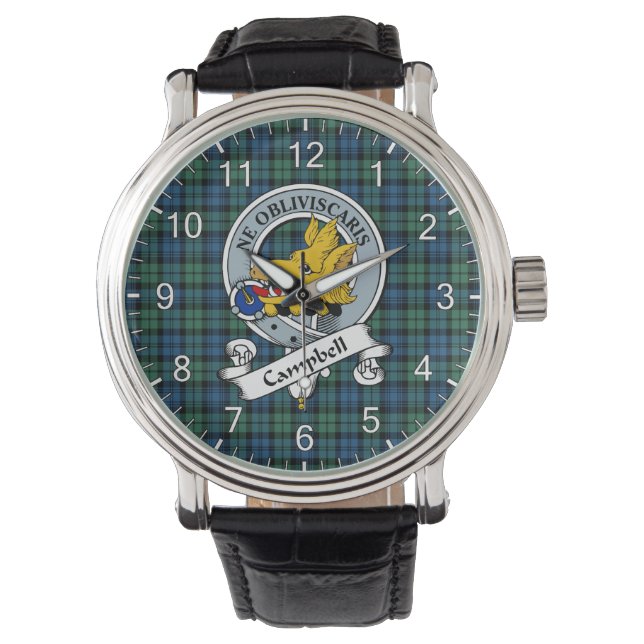 Classic Timeless Clan Campbell Ancient (Campbell o Horloge (Voorkant)