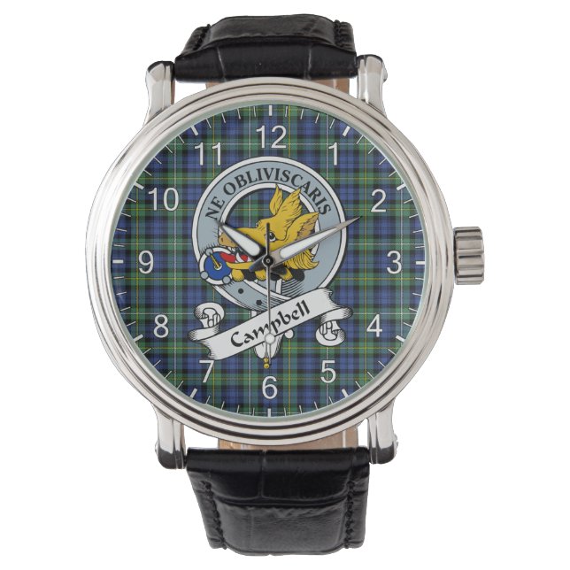 Classic Timeless Clan Campbell Argyll Ancient (Cam Horloge (Voorkant)