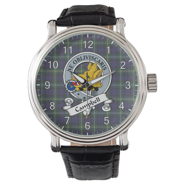 Classic Timeless Clan Campbell Argyll Modern (Camp Horloge (Voorkant)