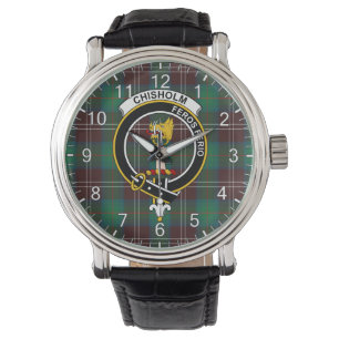 Classic Timeless Clan Chisholm Hunting Ancient Tar Horloge