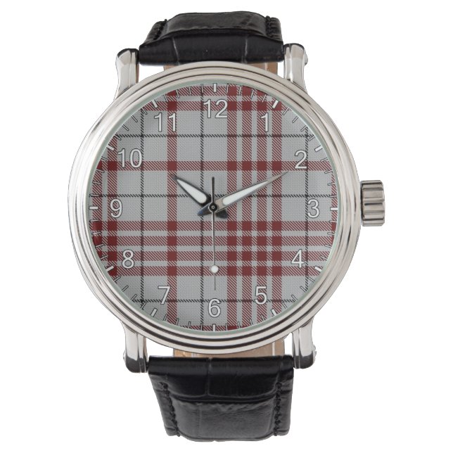 Classic Timeless Clan Clayton Tartan Pset Gift Horloge (Voorkant)