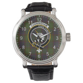 Classic Timeless Clan Cunningham Hunting Tartan Ba Horloge