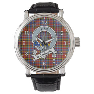 Classic Timeless Clan Dalrymple Orginal Badge Tart Horloge