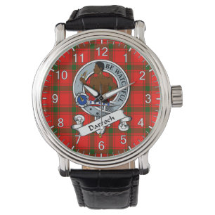Classic Timeless Clan Darroch Badge Tartan Watch Horloge