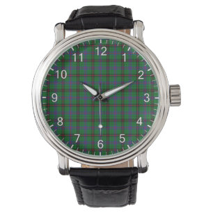 Classic Timeless Clan Davidson Modern Tartan Horloge