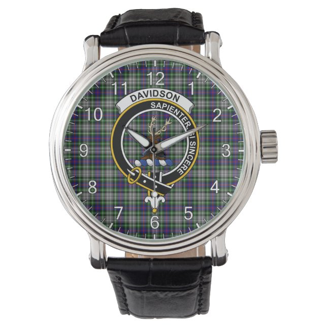 Classic Timeless Clan Davidson van Tulloch Dress T Horloge (Voorkant)