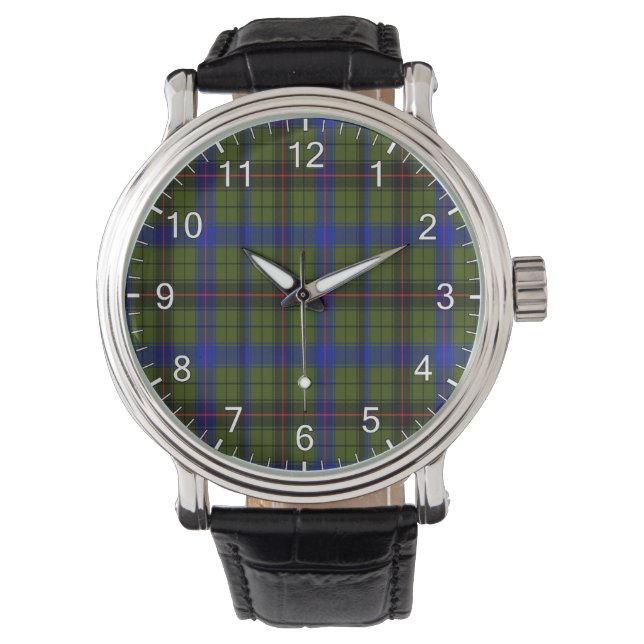 Classic Timeless Clan Dawson Tartan Pset Gift Horloge (Voorkant)