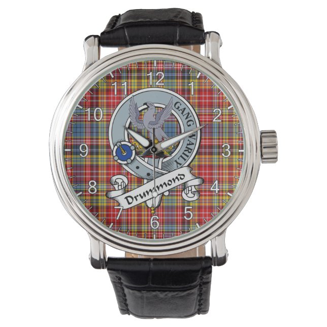 Classic Timeless clan drummond van Strathallan Bad Horloge (Voorkant)