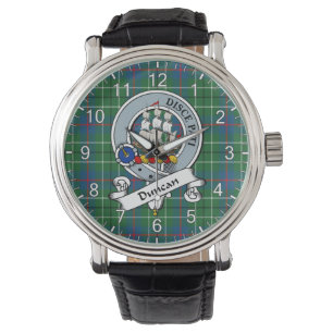 Classic Timeless Clan Duncan Ancient Badge Tartan Horloge